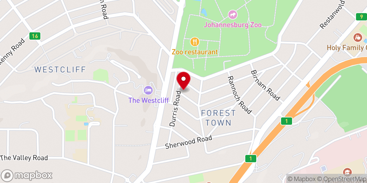 Map showing location of St. Francis in the Forest Methodist Church