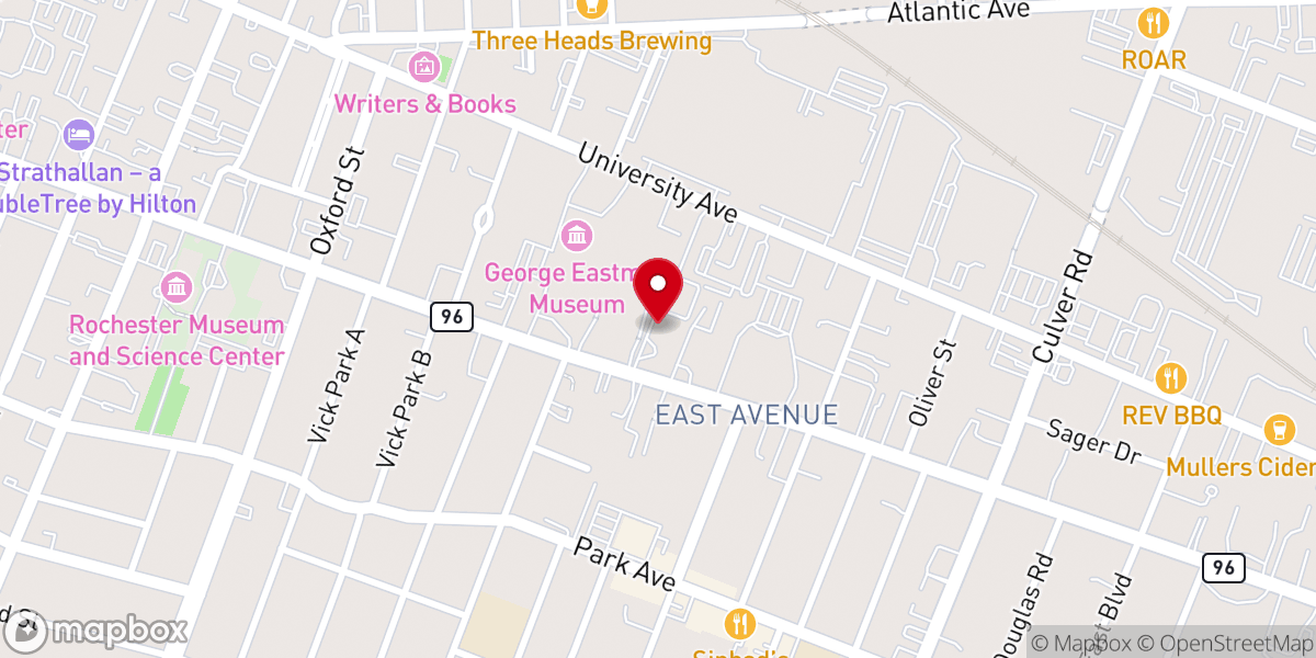 Map showing location of Hellenic Orthodox Church