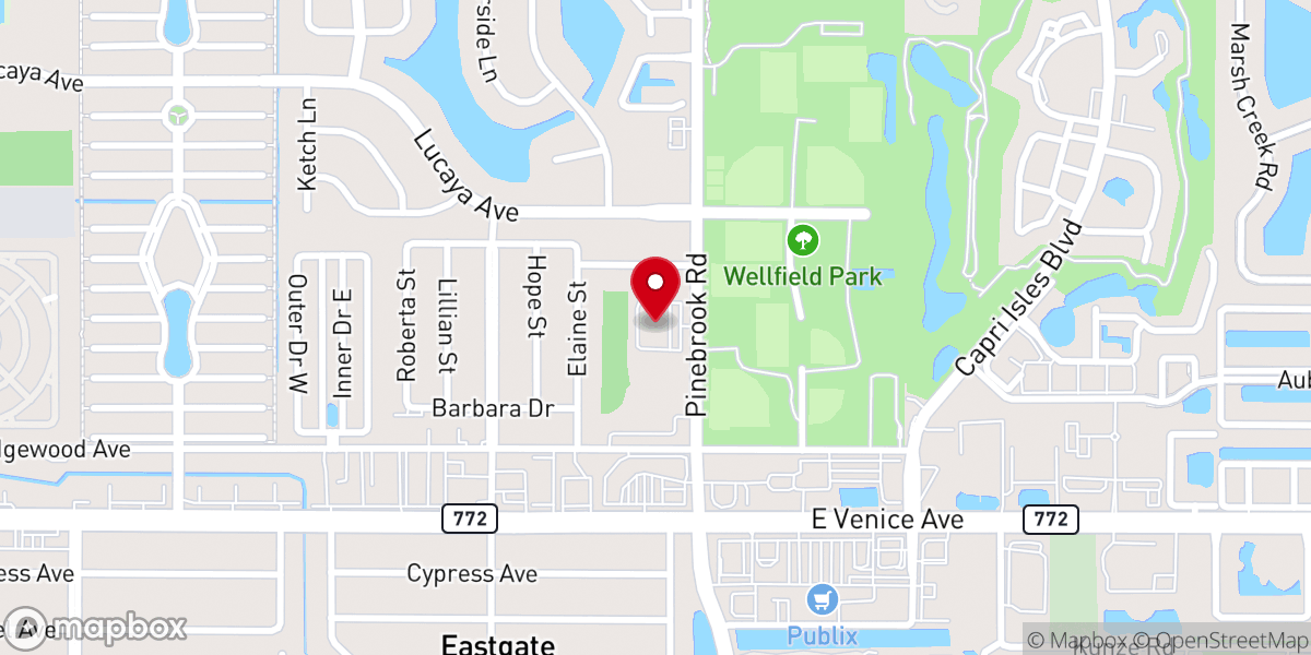 Map showing location of Catholic Charities Diocese of Venice, Inc.