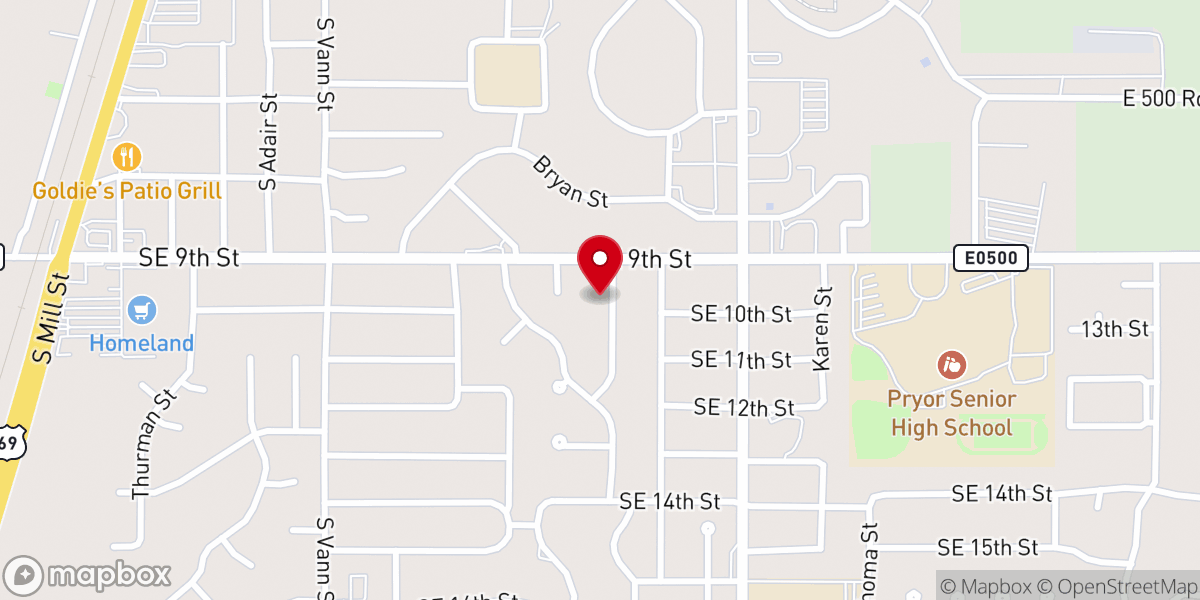 Map showing location of Bottom Line Fellowship Inc