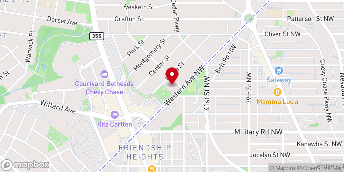Map showing location of The Church of Jesus Christ of Latter-day Saints