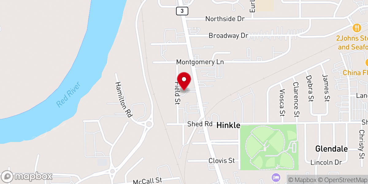 Map showing location of Harvest Temple Church of God