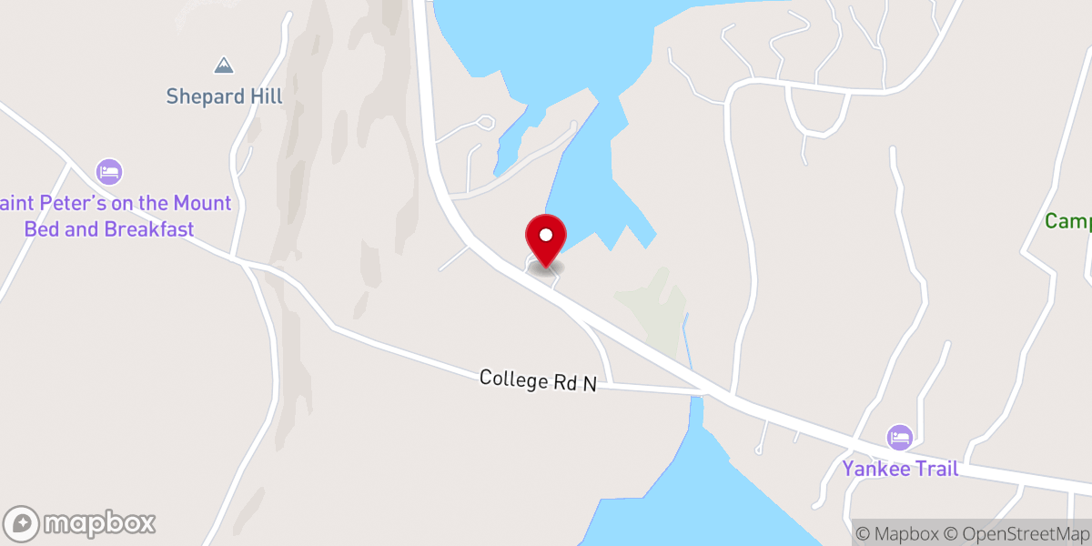 Map showing location of Chocorua Chapel Association