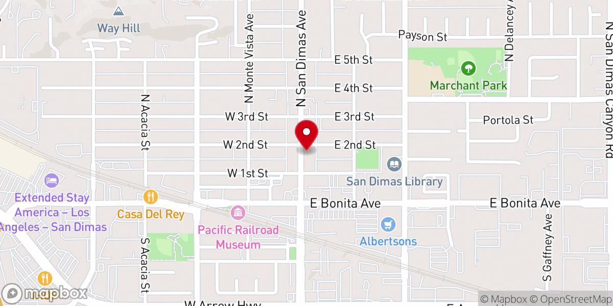Map showing location of Faith Baptist