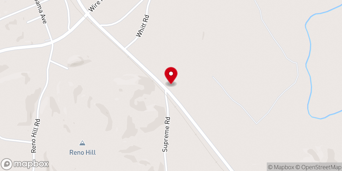 Map showing location of New Hope Methodist Church