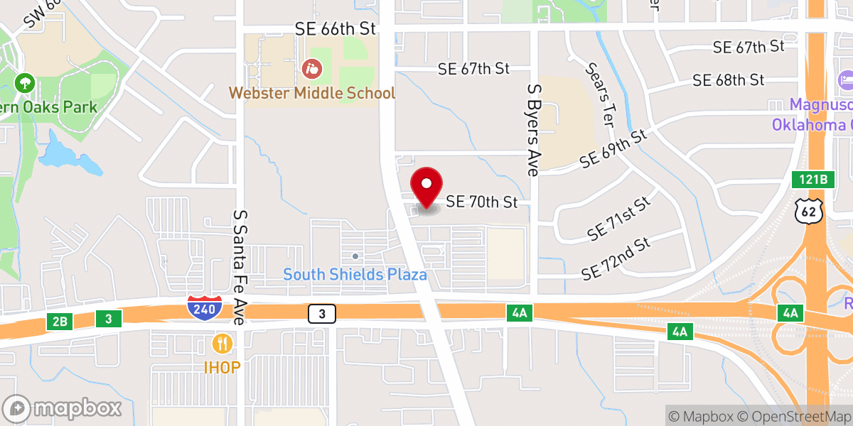 Map showing location of Lighthouse Foursquare Church