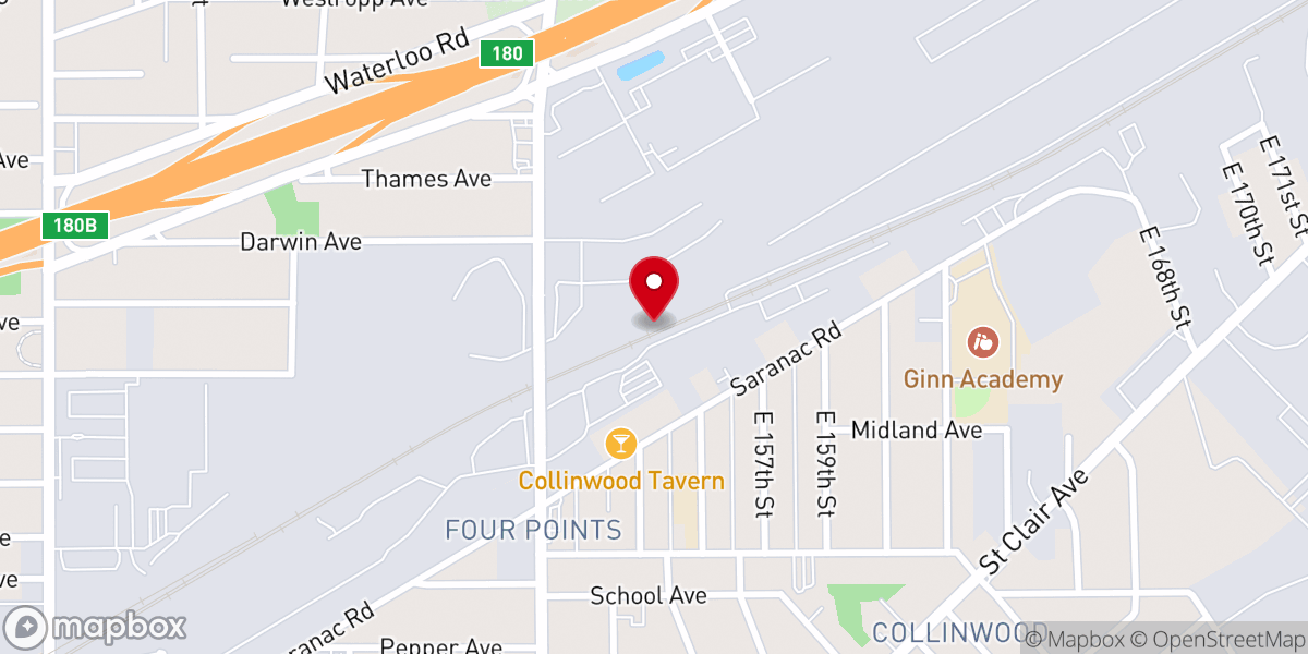 Map showing location of Anointed Gates Ministry Church