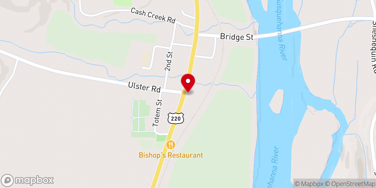 Map showing location of Powell Judy