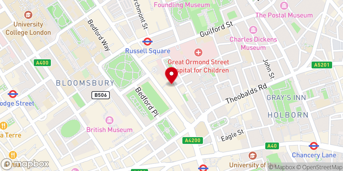Map showing location of St George the Martyr Church