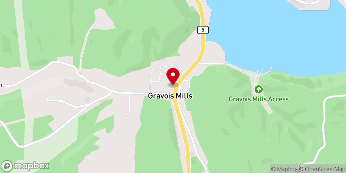 Map showing location of LAKESIDE COMMUNITY CHURCH OF GRAVOIS MILLS