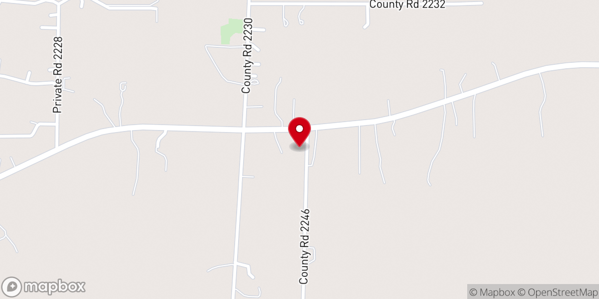 Map showing location of Vansickle Baptist Church
