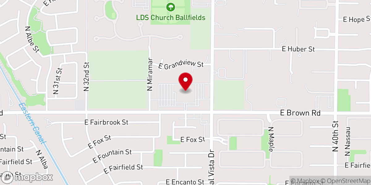 Map showing location of Living Word Bible Church