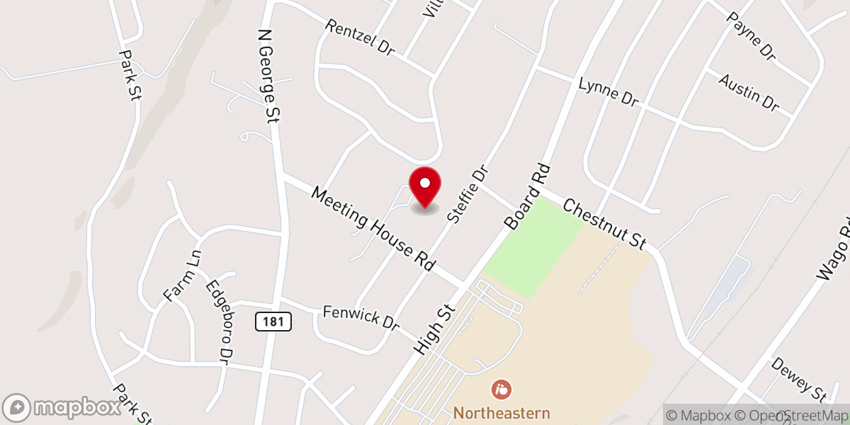Map showing location of Manchester Church