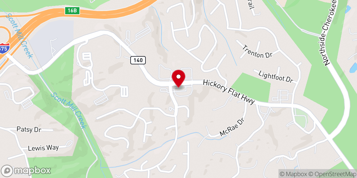 Map showing location of Community Baptist Church