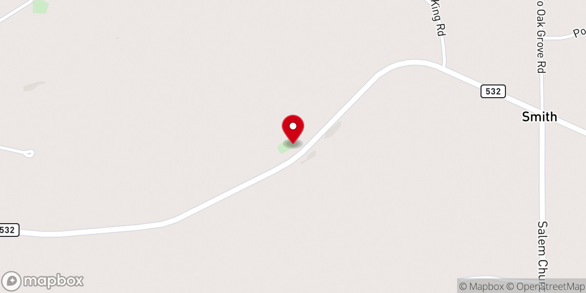 Map showing location of Shiloh Baptist Church