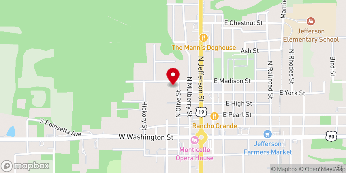Map showing location of Moore Tharmon E