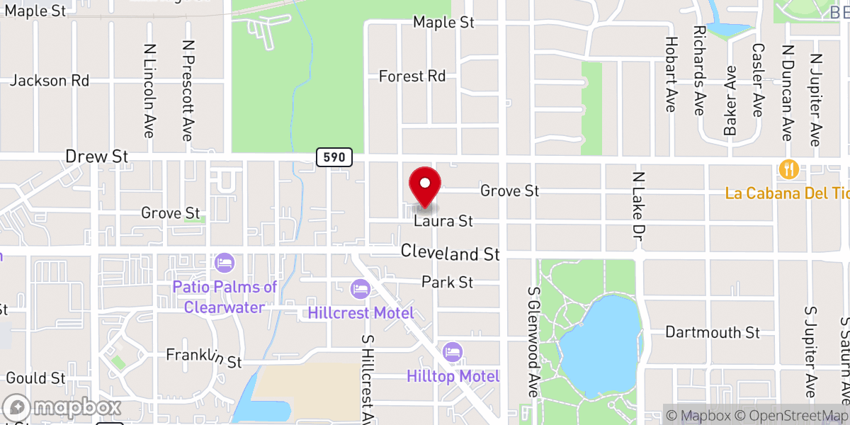 Map showing location of Holy Ascension Greek Orthodox Church