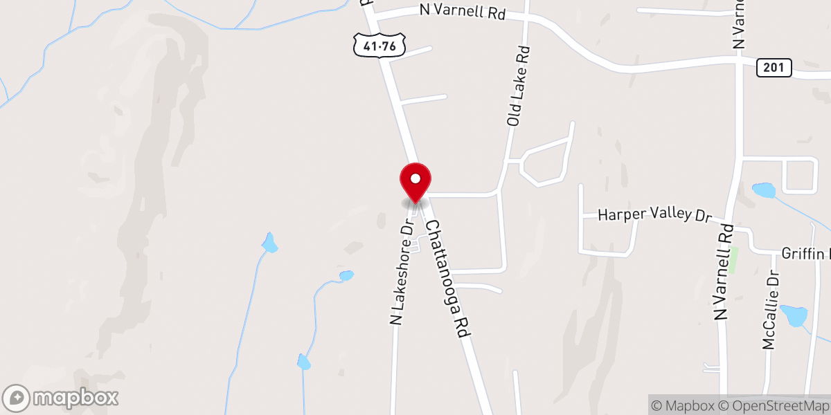 Map showing location of North Whitfield Church