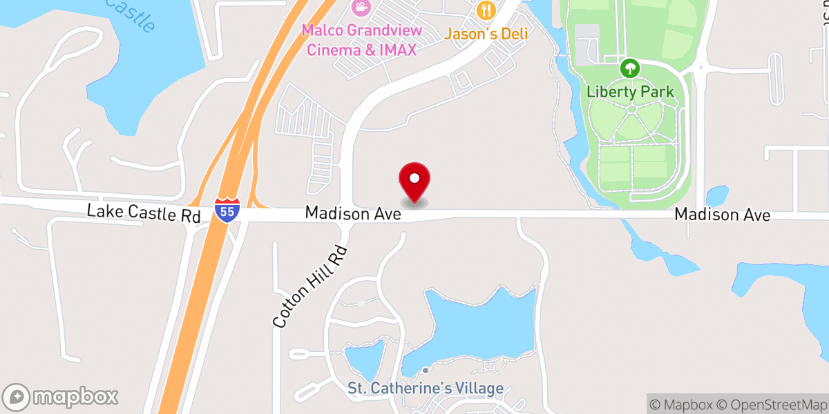 Map showing location of Resia Thompson Ministries