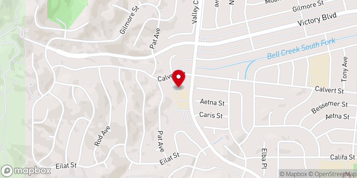 Map showing location of St. Bernardine of Siena School