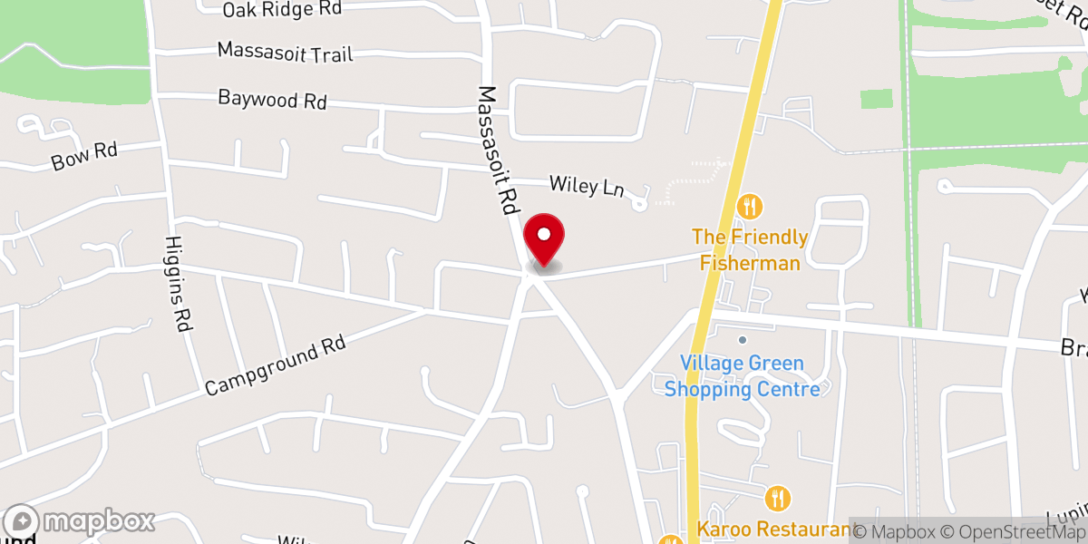 Map showing location of Thrift Shop Friends-Eastham