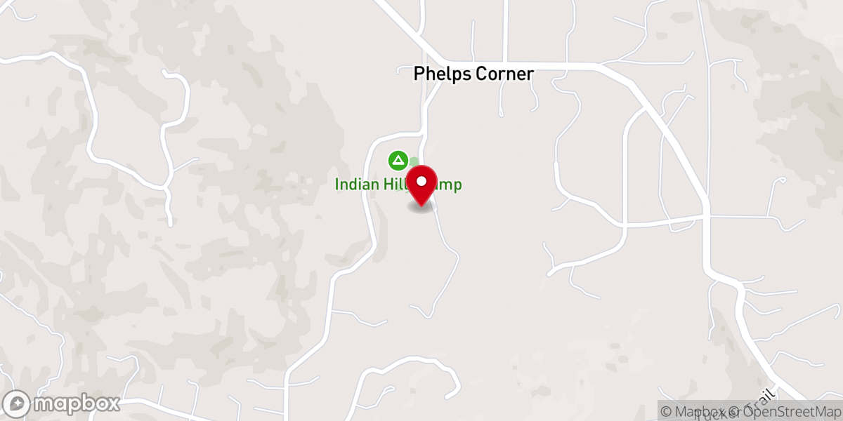 Map showing location of Indian Hills Camp