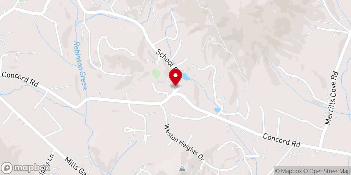 Map showing location of Sunnyview Church