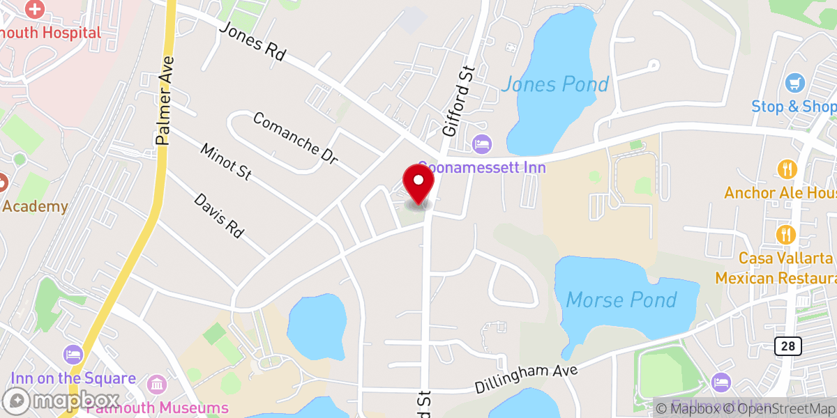 Map showing location of John Wesley United Methodist Church