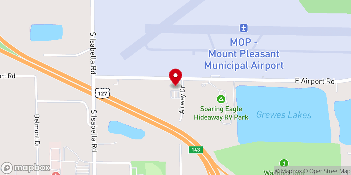 Map showing location of Maranatha Baptist Church