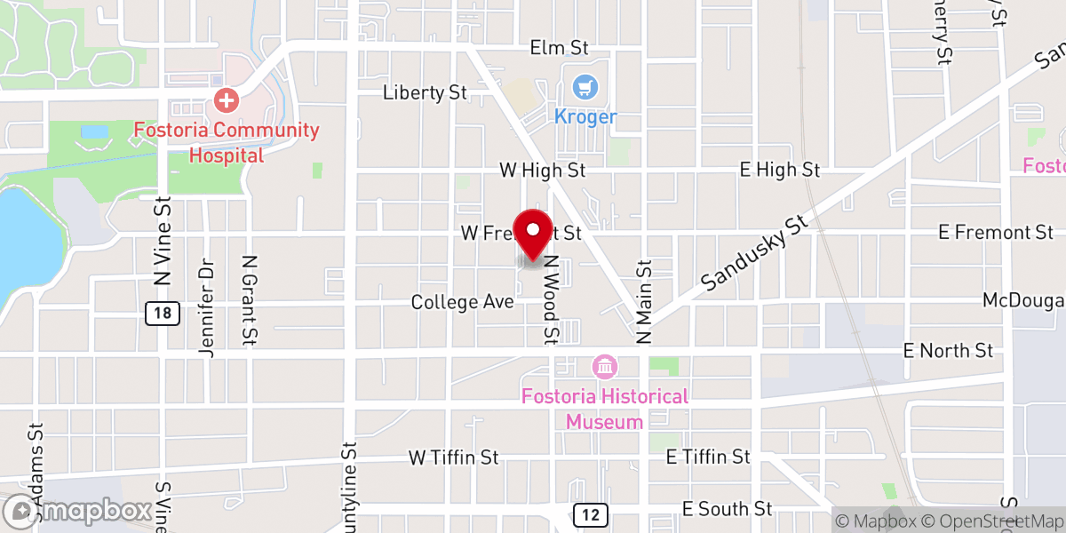 Map showing location of Saint Wendelin Catholic Church