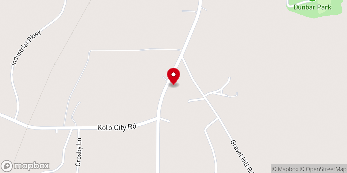 Map showing location of Cobb City Church