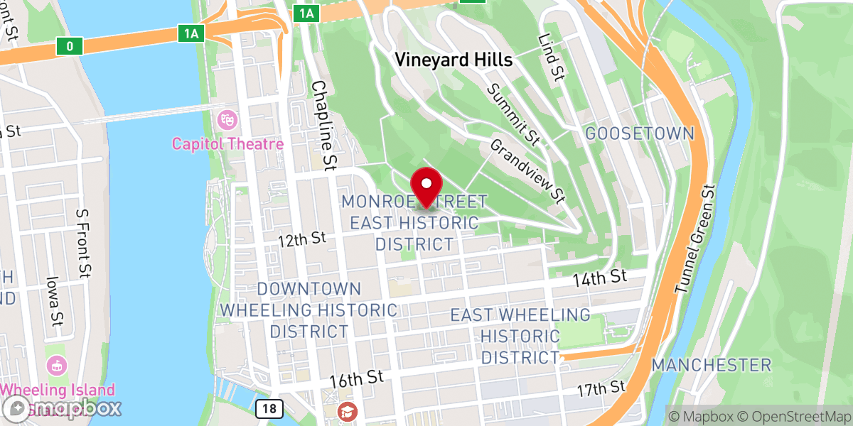 Map showing location of Macedonia Baptist Church