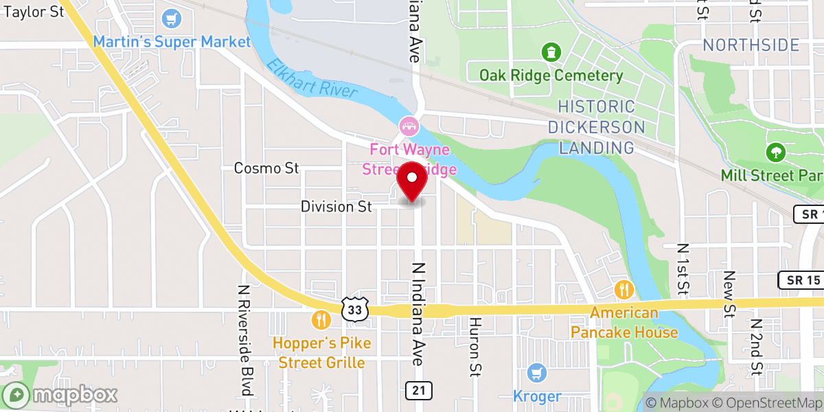 Map showing location of Central District Conference of the General Conference Mennonite