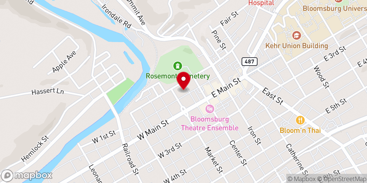 Map showing location of St Matthew Lutheran Church