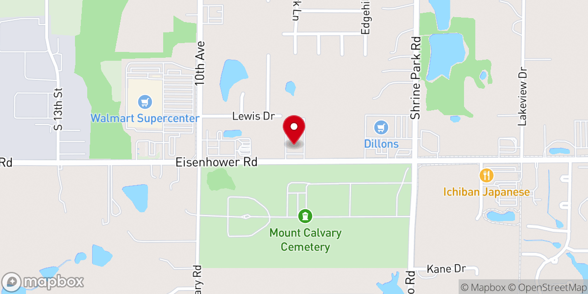 Map showing location of Westside Family Church Leavenworth