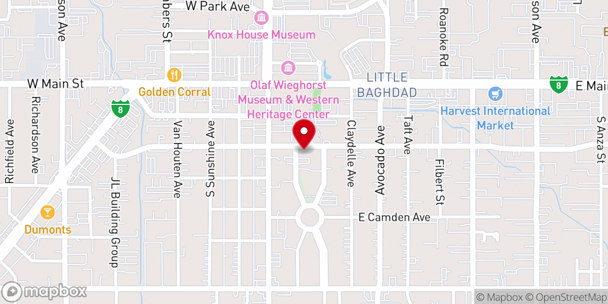 Map showing location of Unification Church