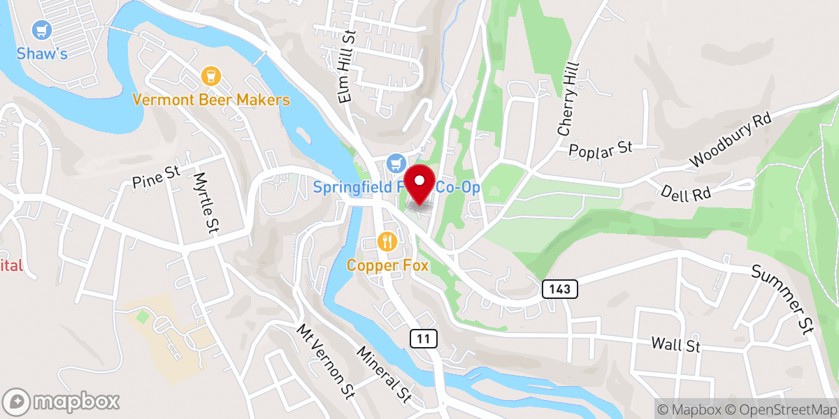 Map showing location of The Blessed Virgin Mary