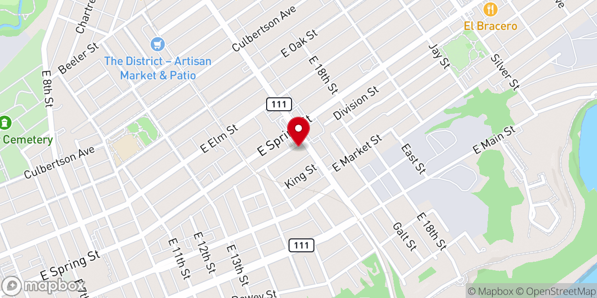 Map showing location of Forward Church