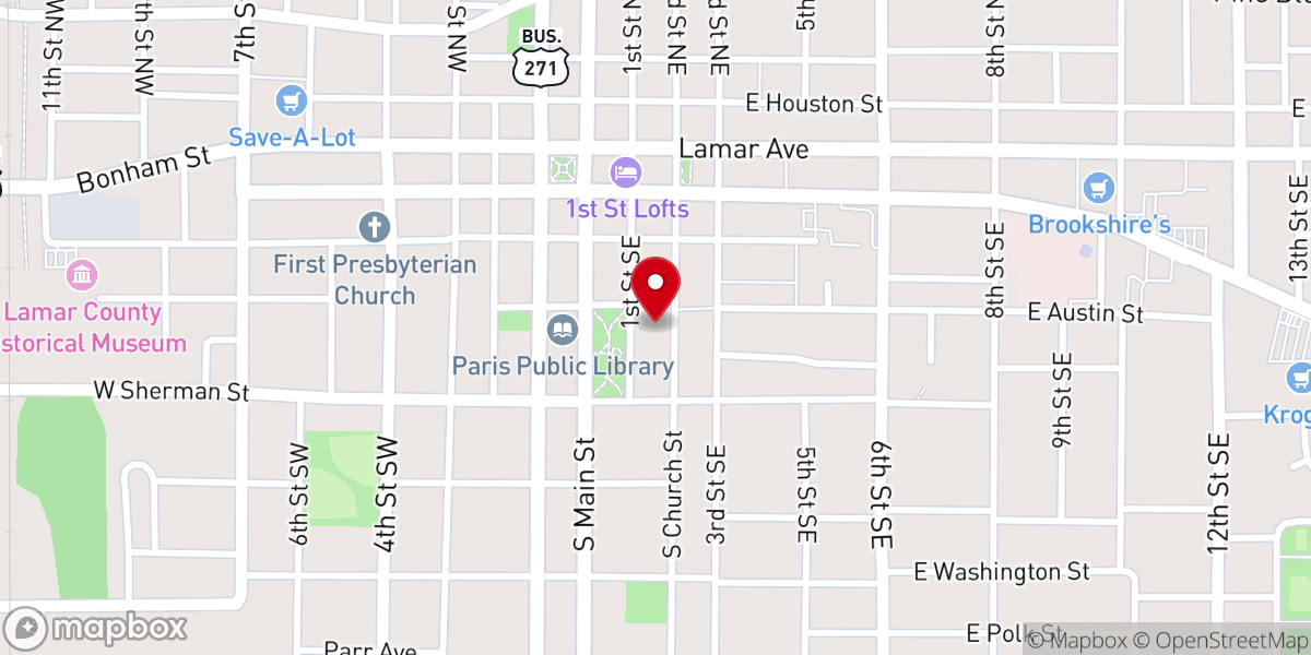 Map showing location of Church of the Holy Cross