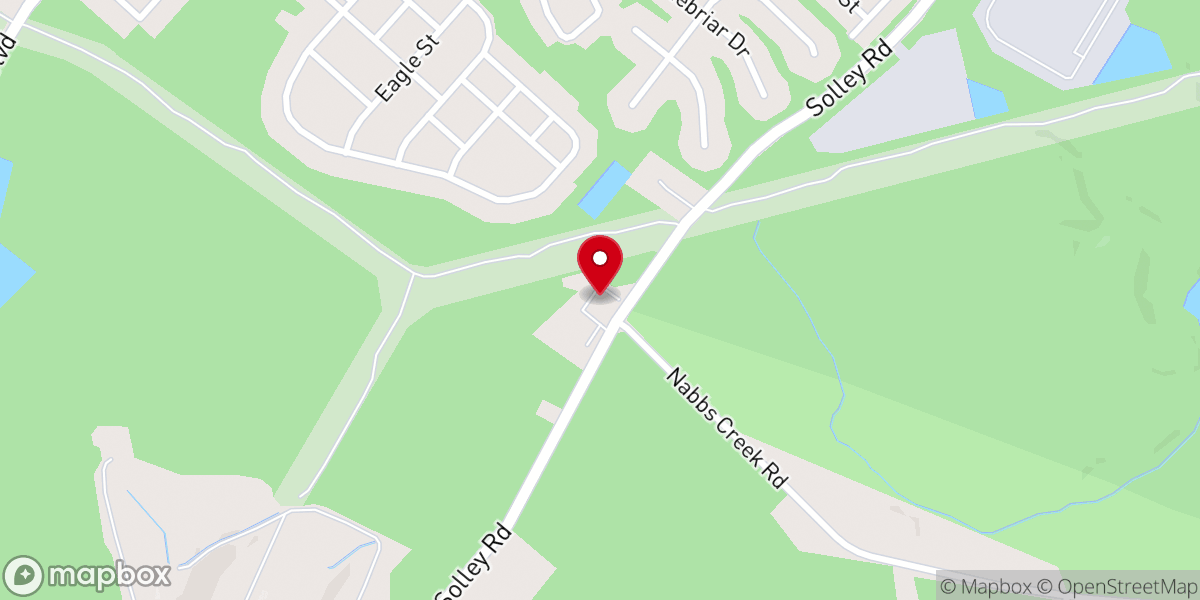 Map showing location of Hall United Methodist Church