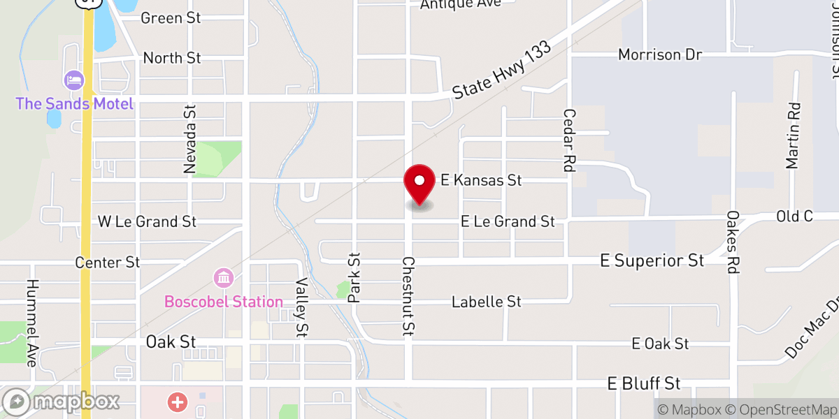 Map showing location of Corpus Christi Parish - Immaculate Conception Church