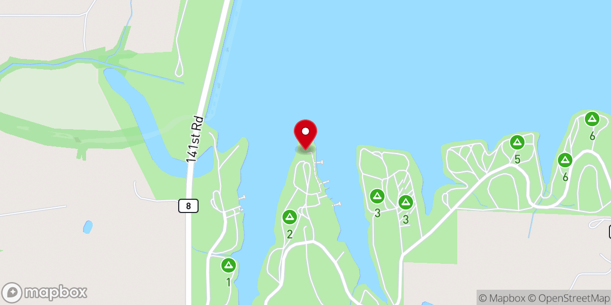 Map showing location of Winfield City Lake Office