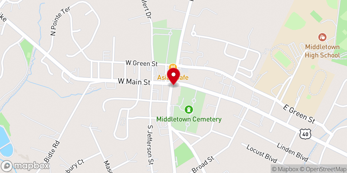 Map showing location of Connection Church