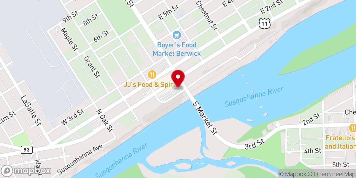 Map showing location of Foundry Church Berwick