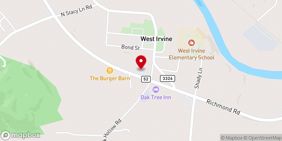 Map showing location of Pizza Hut