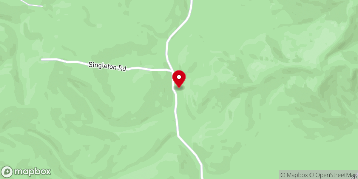 Map showing location of Piney Grove