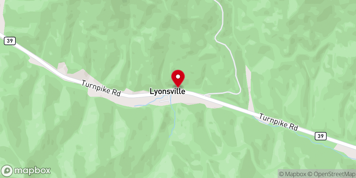 Map showing location of Lionsville Mission Church