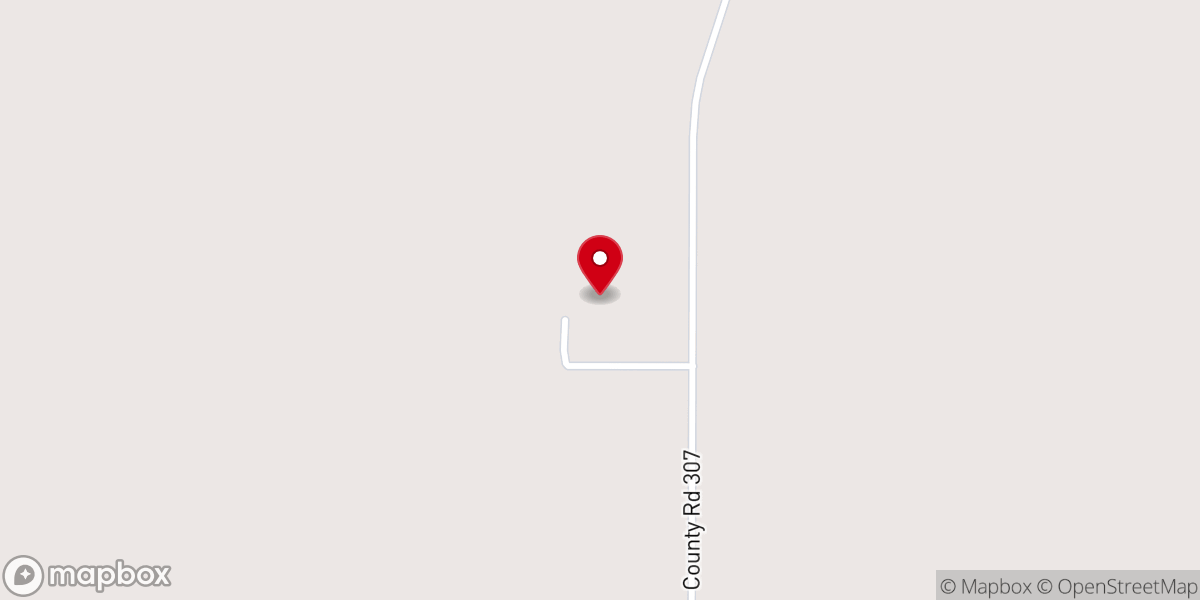 Map showing location of Rush Ridge Church