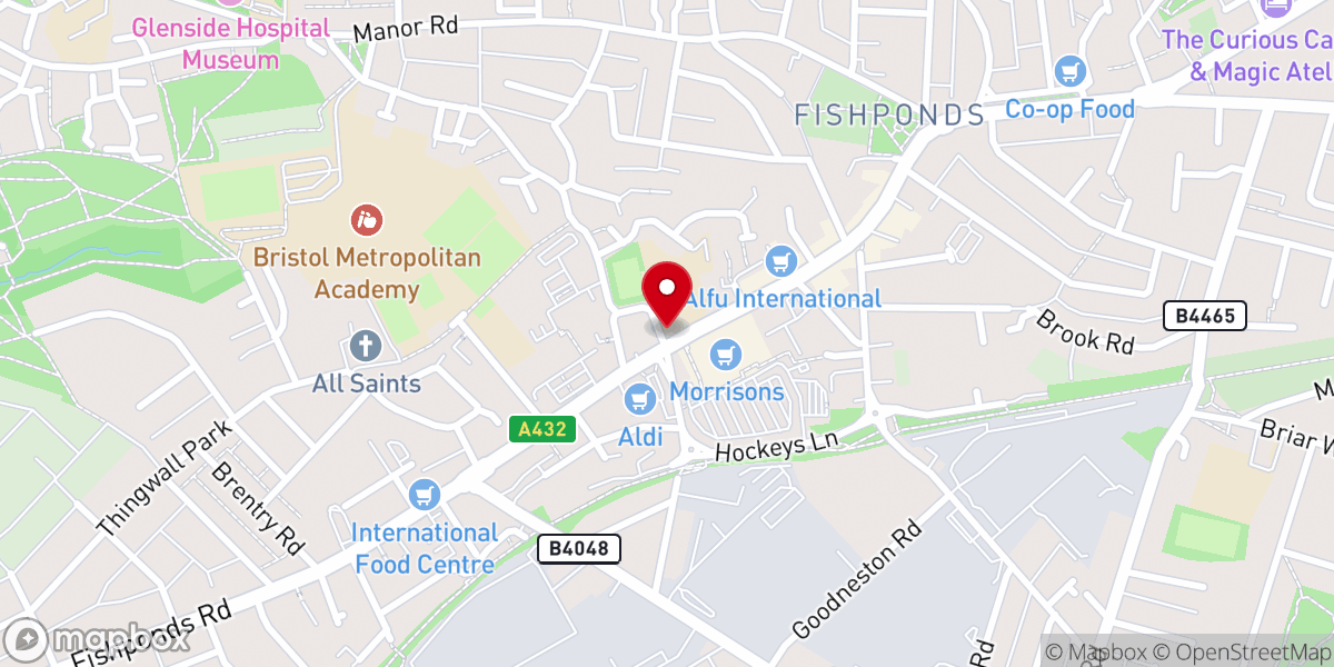 Map showing location of The New Restored Pentecostal Church Registered Charity Number 1198121