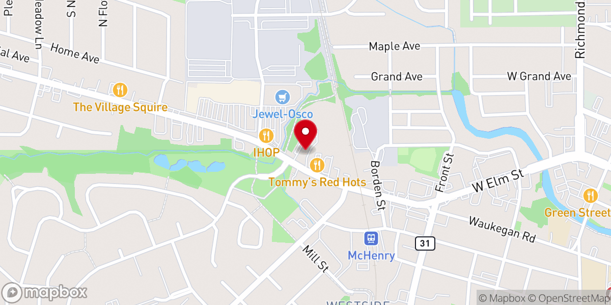 Map showing location of Zion Lutheran Church and School